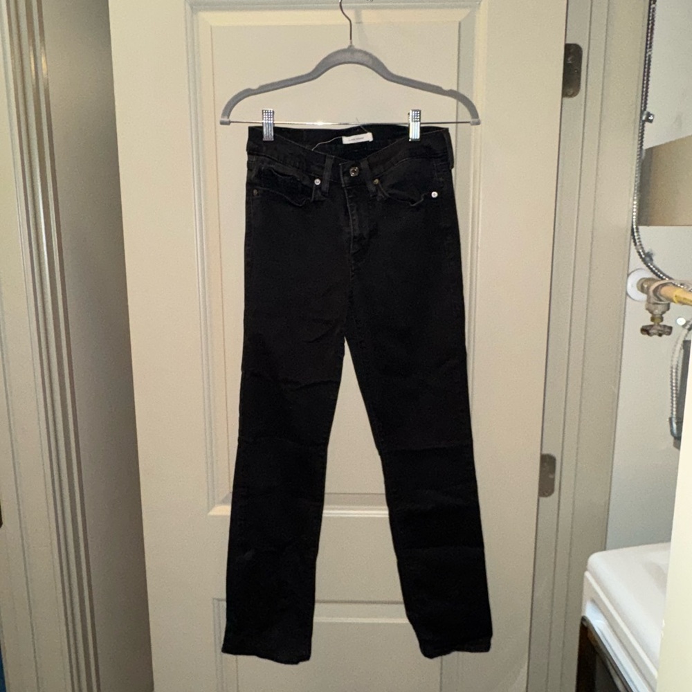 Black Levi straight jeans